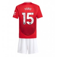 Manchester United Leny Yoro #15 Replica Home Minikit 2024-25 Short Sleeve (+ pants)